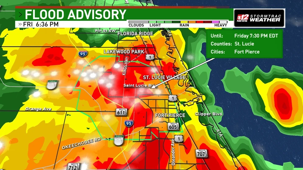 Flood Advisory in effect for St. Lucie County & Martin County until 8:15 p.m.