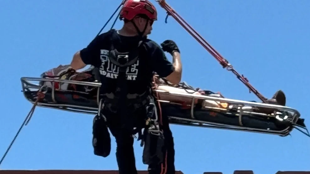 Firefighters rescue man trapped 30 feet below deck inside Port of Palm Beach barge