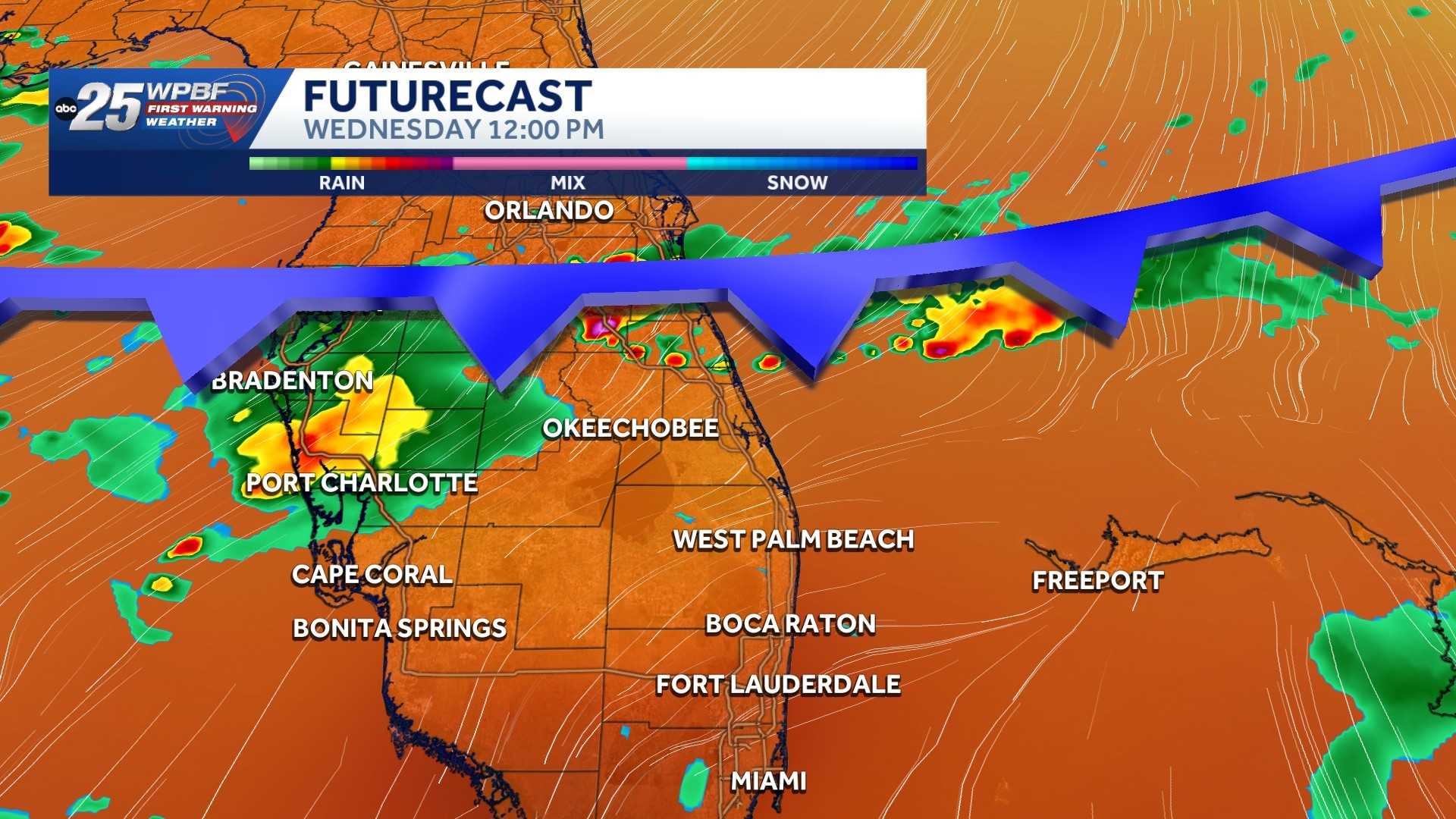 Isolated storms could bring 60 mph winds and hail to Palm Beaches and Treasure Coast