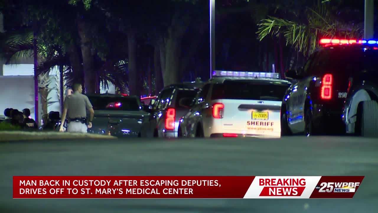PBSO: Man fled deputies, hit patrol car, caused lockdown at St. Mary’s Medical Center